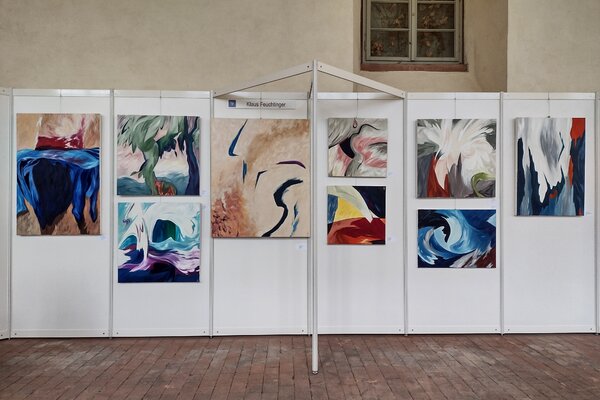 Klaus Feuchtinger in de studio: Schwetzingen - Schloss - Ausstellung in der Orangerie August `23