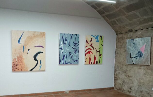 Klaus Feuchtinger in de studio: Ausstellung im Kunst-Quartier Stuttgart-Leonberg  2020