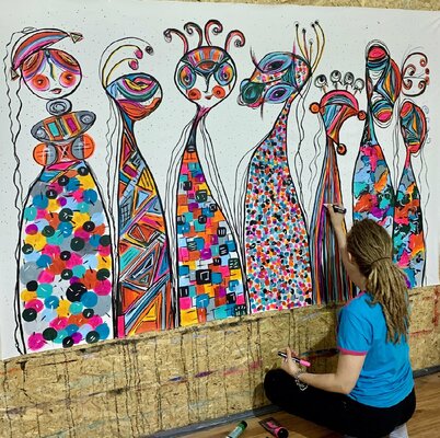 Veronica Vilsan dans le studio