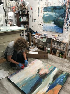 Margarita Lypiridou in the Studio