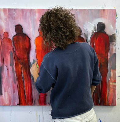 Margarita Lypiridou in the Studio