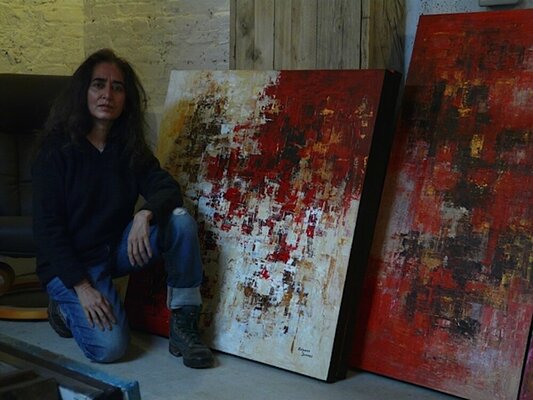 Kalpana Soanes in de studio: Kalpana Soanes in the studio