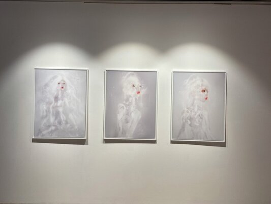 Corinna Holthusen en el estudio