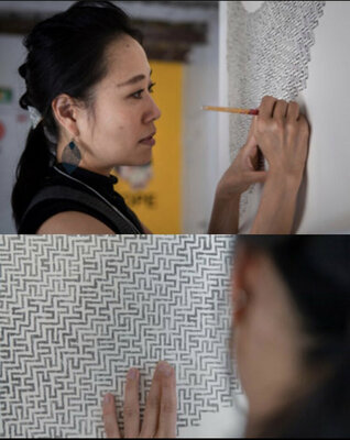 Annco Miura in de studio