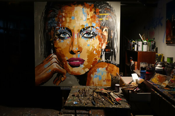 Wojtek Babski en el estudio