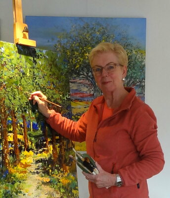 Inelouise Mourick in de studio: At work in my studio