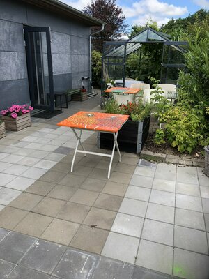 Inge Thogersen en el estudio: Home studio in my garden