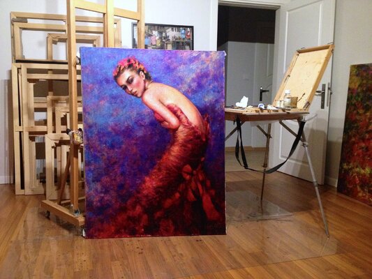 Emil Aziz nello studio