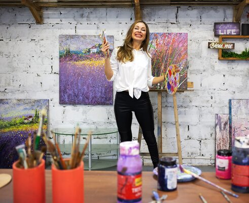 Nadiia Antoniuk in de studio: In my studio