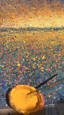 Nadiia Antoniuk in de studio