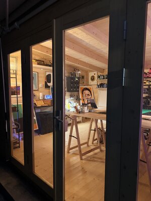 David Albert dans le studio: atelier 1
