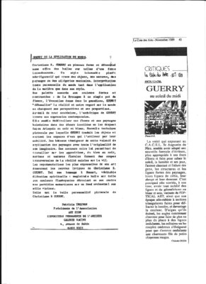Christiane Guerry im Studio: ARTICLE CLAIRETTE DUDDA