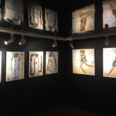 Christiane Guerry im Studio: EXPOSITION PARIS ART ET MISS