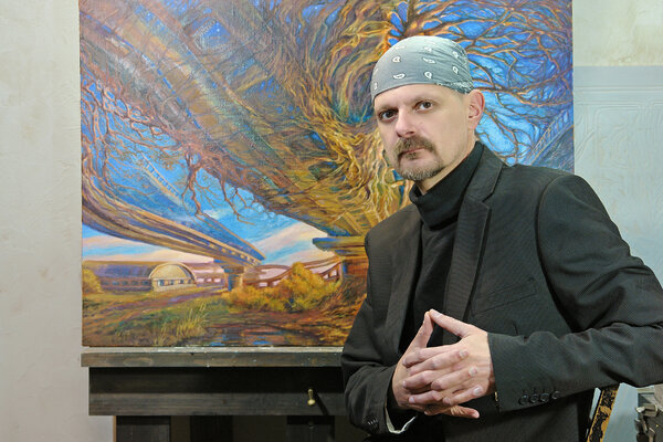 Andrii Zhukov in de studio: By the painting in my studio