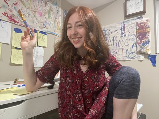 Nicole Javorsky im Studio