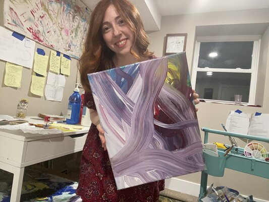 Nicole Javorsky im Studio