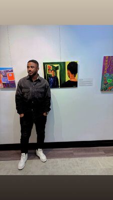 Emmanuel Akolo in the Studio