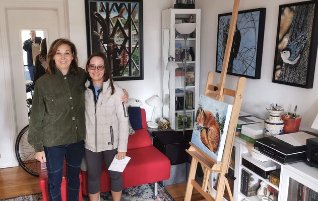 Jocelyne Bouchard en el estudio: De la visite !