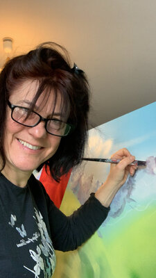 Claire Morand in de studio