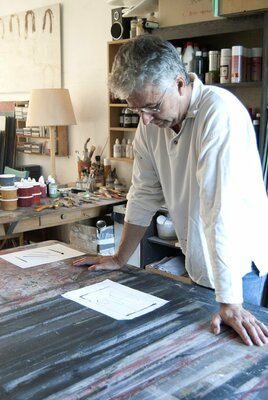 Denis De Mot en el estudio