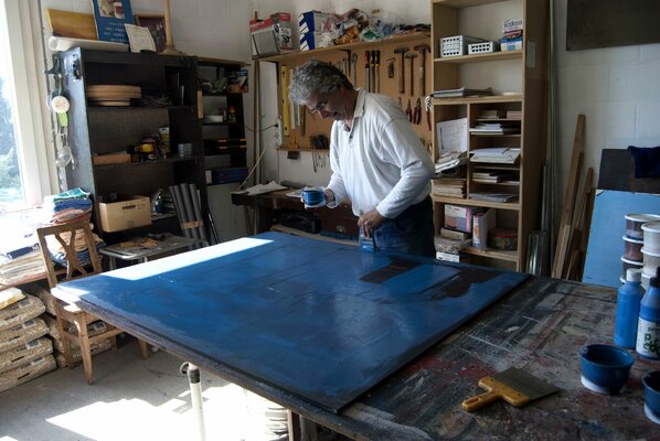 Denis De Mot en el estudio