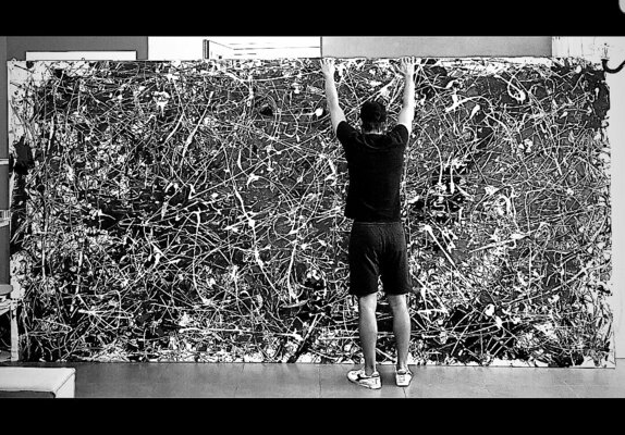Alessio Luzzi in de studio