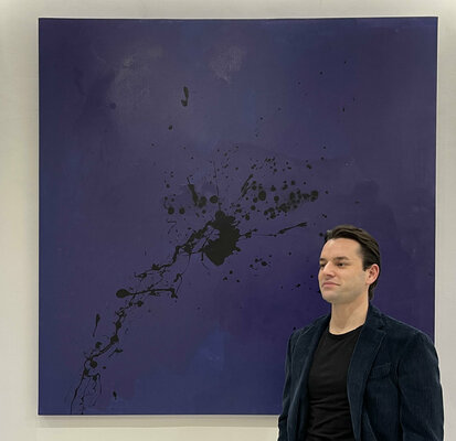 Alessio Luzzi in de studio