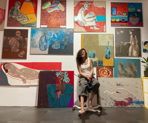 Tatiana Harizanova in the Studio