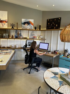Maristela Ribeiro in the Studio
