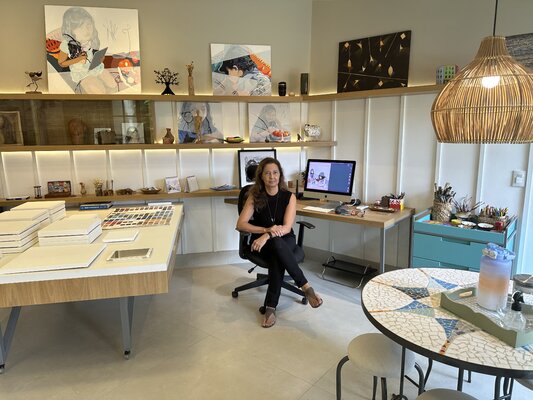 Maristela Ribeiro in the Studio