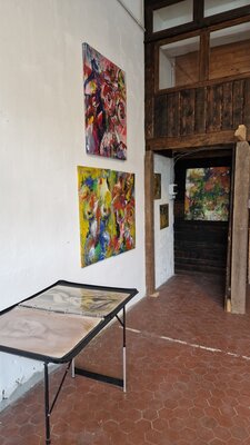 Petra Kohns-Merges in de studio: Impressionen aus meinem Atelier