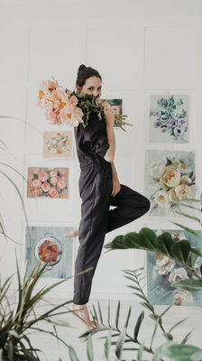 Elena Hromova im Studio