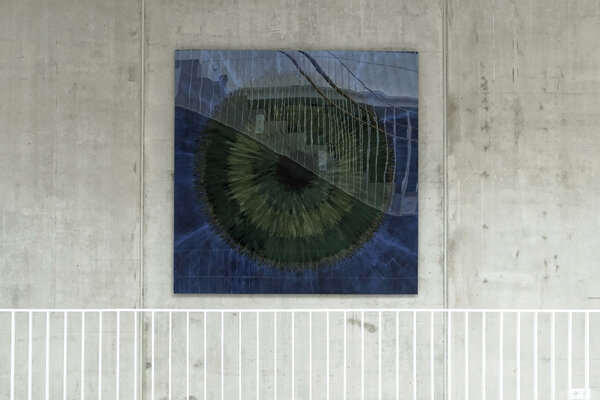 Volker W. Hamann in the Studio: Kunst am Bau ASS Nürtingen