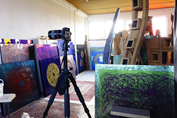 Volker W. Hamann in the Studio: Atelier K2, Atelieransicht