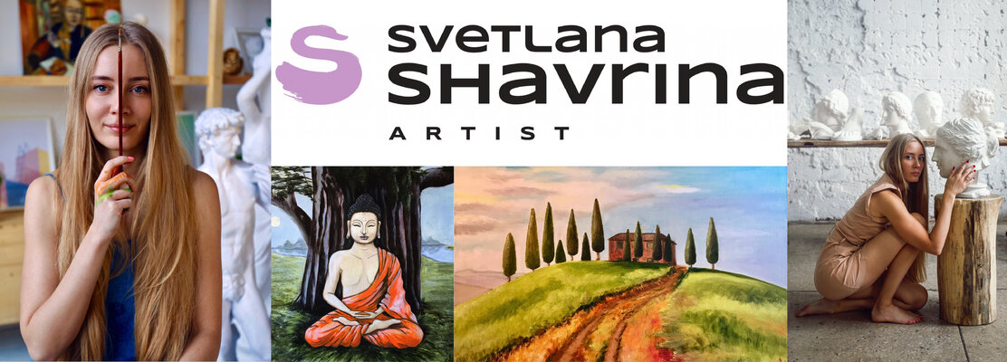SVETLANA SHAVRINA in de studio: An Eastern Europe painter based in Dubai, UAE with over 15 years of artistic experience