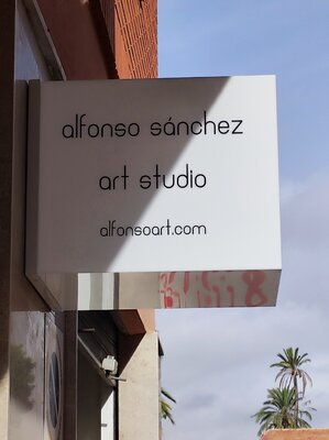 Alfonso Sánchez nello studio: Estudio