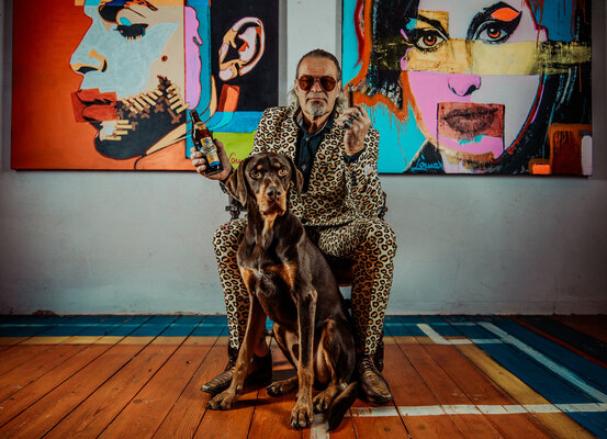 Maximilian Lochner "Lomax" nello studio: with my Dog Billy