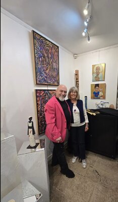 Muriel Ho Paintings in the Studio: Exposition "Salon d'avril " à la Galerie Thuillier Paris de la Risle France 2024