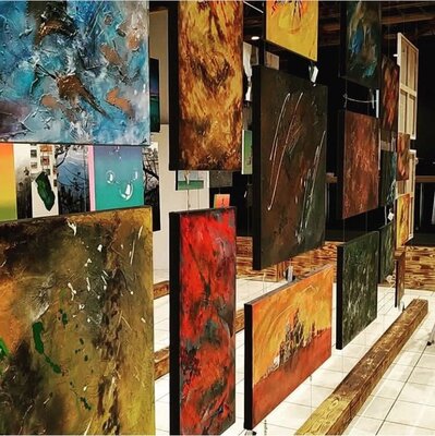 Julien Abstrait im Studio: Exposition Nancy
