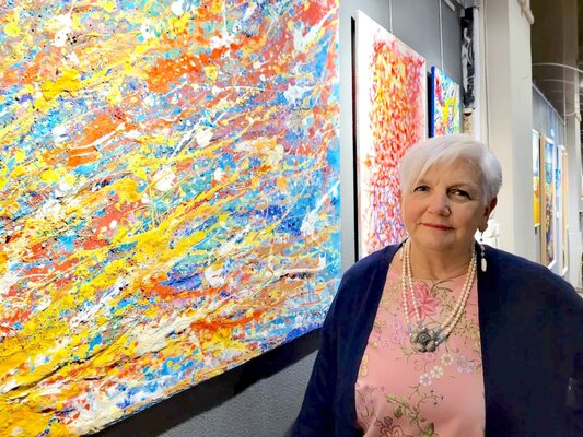 Mara Montagna nello studio: I in my exhibition