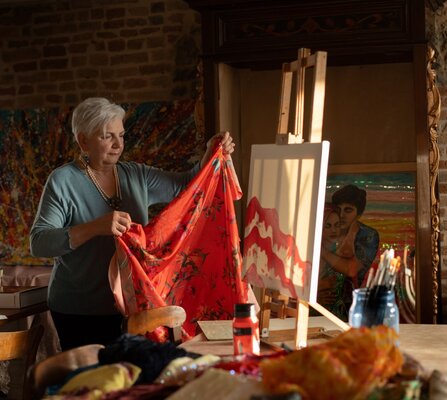 Mara Montagna nello studio: I in my studio
