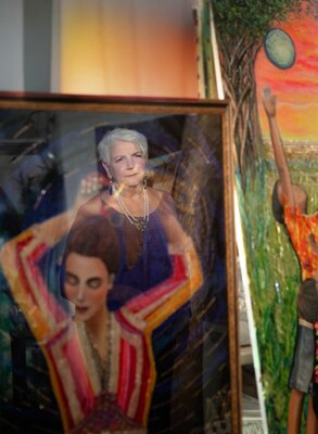 Mara Montagna nello studio: I in my studio