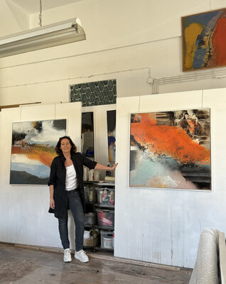 Caroline Chevillotte in de studio