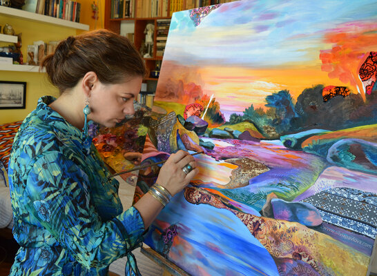 Silvia Pavlova in de studio: At work