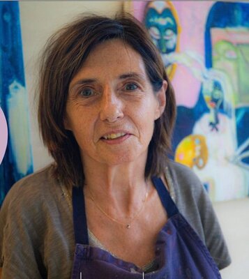 Laurence LEJAY im Studio: laurence devant "Minuit "et "Nos nuits sont  plus belles que vos jours"