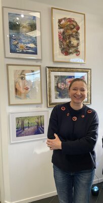 Olga Brink en el estudio: Me and my galleri Galleri BRINK