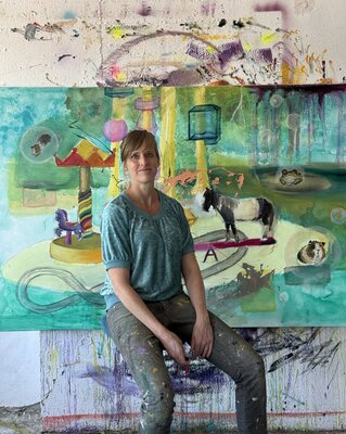 Philippa Jasper en el estudio