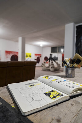 Federico Bernardi nello studio