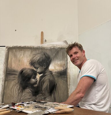 Keny Lee in de studio