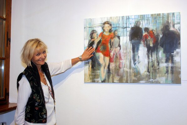 Petra Herrmann en el estudio